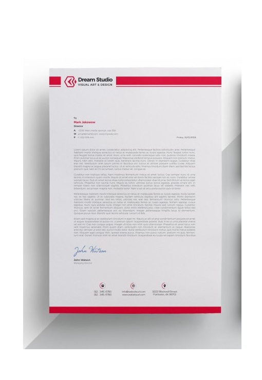 fancy letterhead example