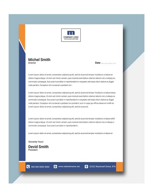 fancy letterhead sample