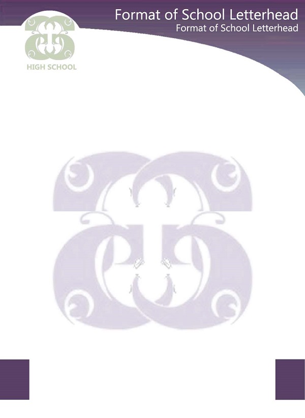 format of school letterhead