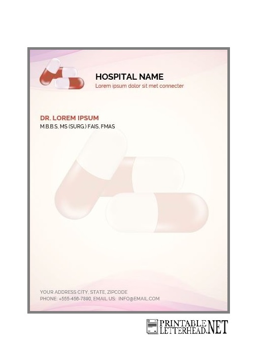 medical letterhead format