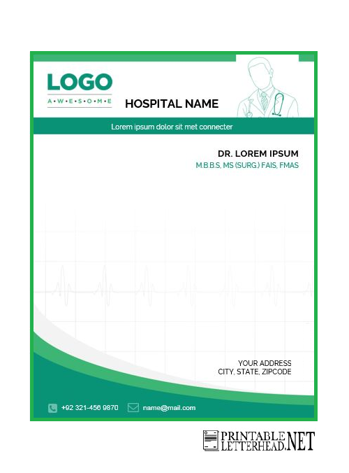 medical letterhead template