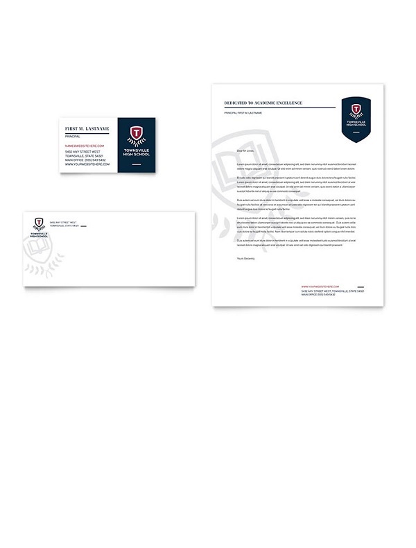 school letterhead template