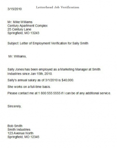 5 Best Job Letterhead Sample Template - Printable Letterhead